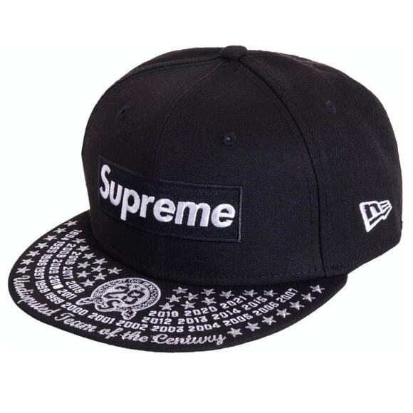 Supreme Undisputed Box Logo New Era Fitted Hat Black - Picture 1 of 2